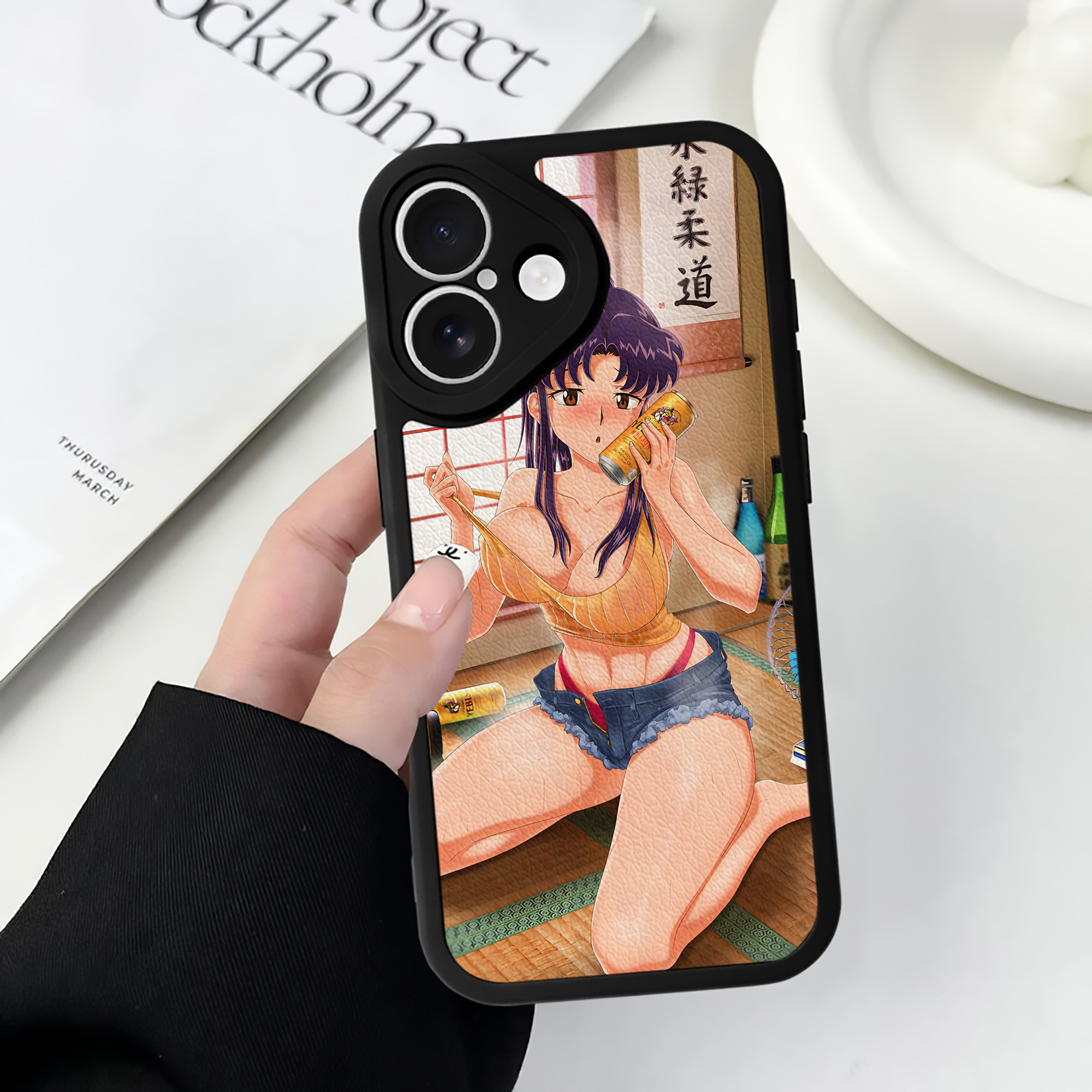 （画像用） EVA 新世紀エヴァンゲリオン 【iPhone 16シリーズ対応】シリコンスマホケース（レザー調） 材質：シリコン